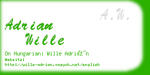 adrian wille business card